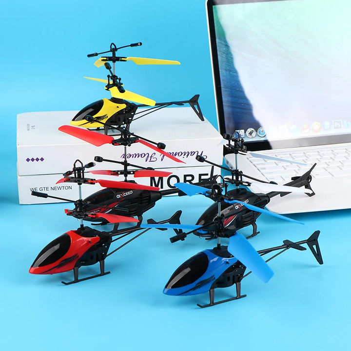 Mini RC Drone Rechargeable Remote Control RC Helicopters Drone Toys Induction Hovering Safe Fall-resistant